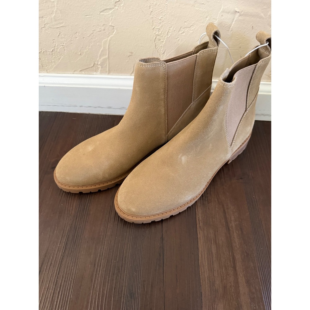 Steve Madden Lorali Tan Suede Chelsea Boots Lug Sole Ankle Boot LORL01S1 Mens 9M